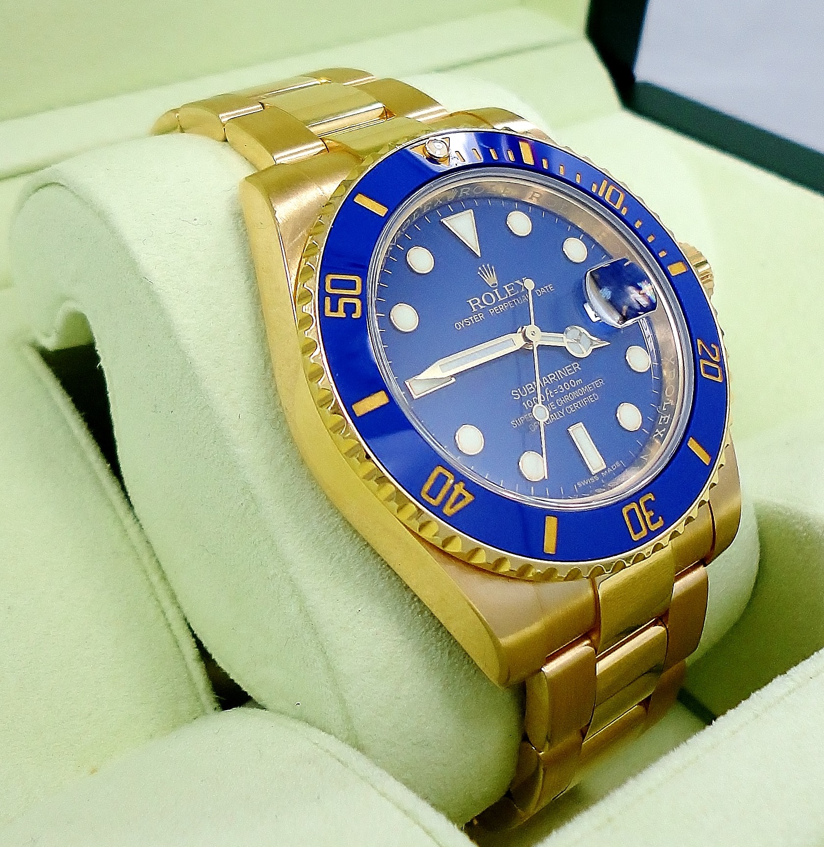 Fake Rolex Submariner Watches With Yellow Gold Hands