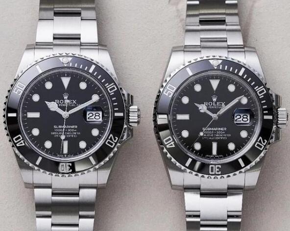 The new Rolex Submariner copy watches is bigger than old edition.